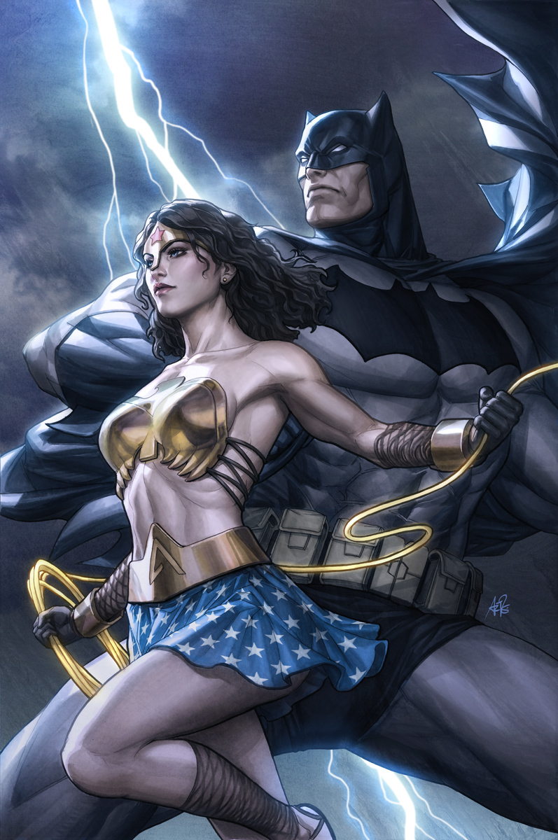 Dark Knight - Art, Artgerm, Dc comics, Batman, Wonder Woman