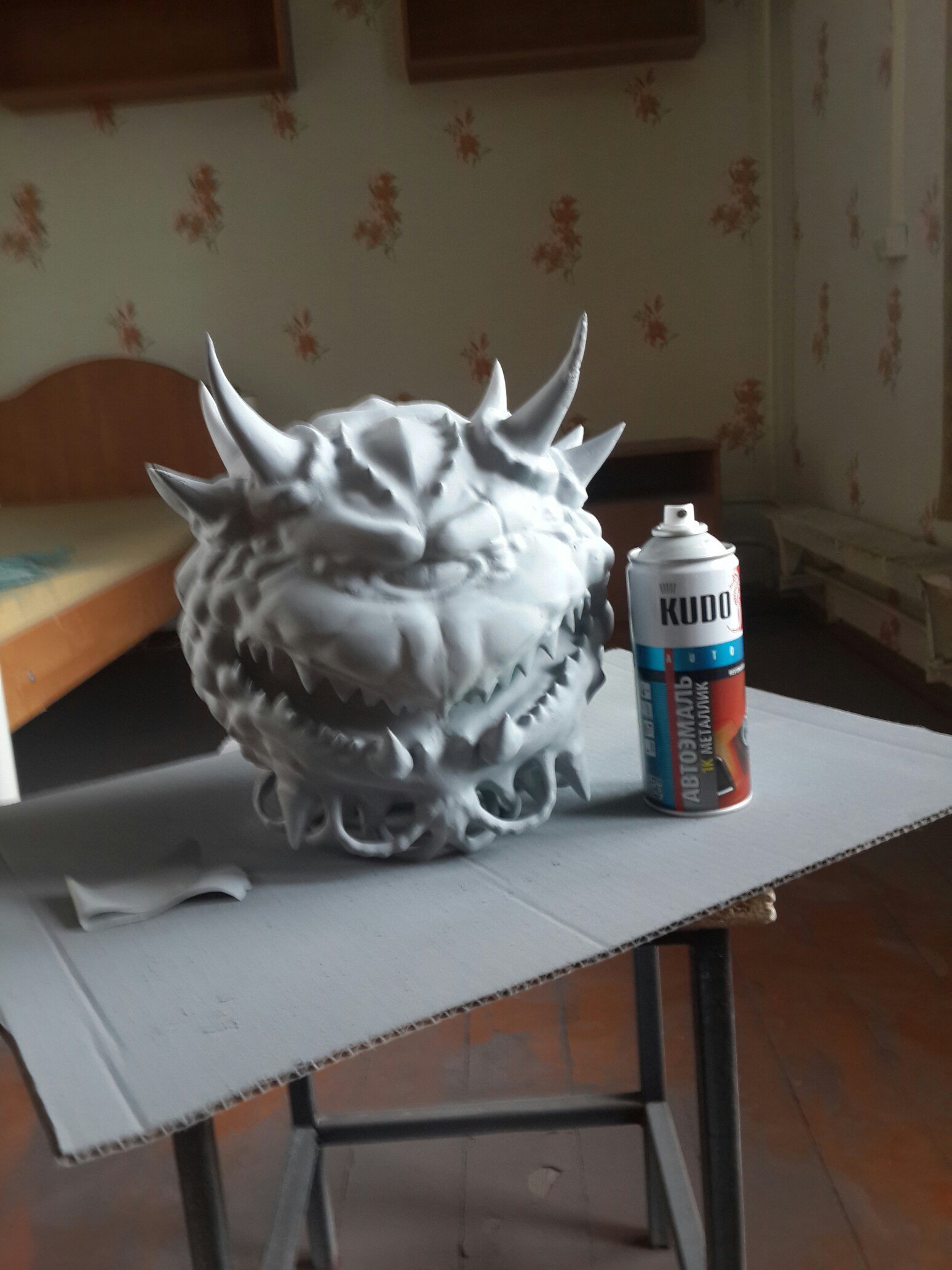 3D printed Cacodemon - My, Doom, 3D печать, Paint, Custom, Shooter, Longpost, Games