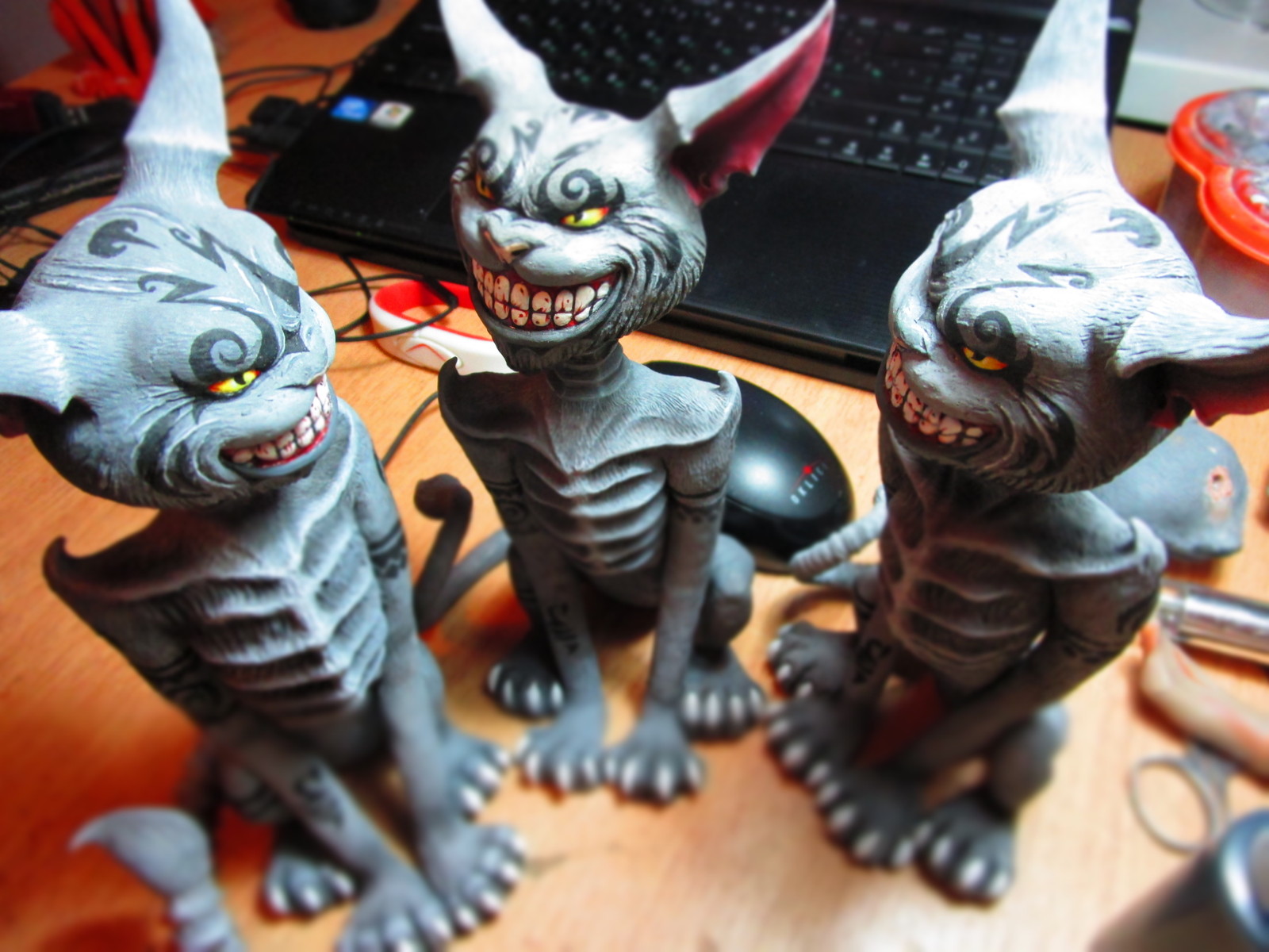 Cheshire cats from the game American McGee's Alice. - My, Games, American McGees Alice, cat, Nooboslowpokopanda