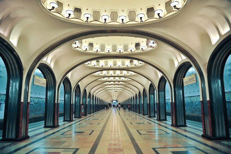 Secrets of Mayakovskaya metro station - Moscow, Metro, Mayakovskaya, Secret, Architecture, the USSR, Net