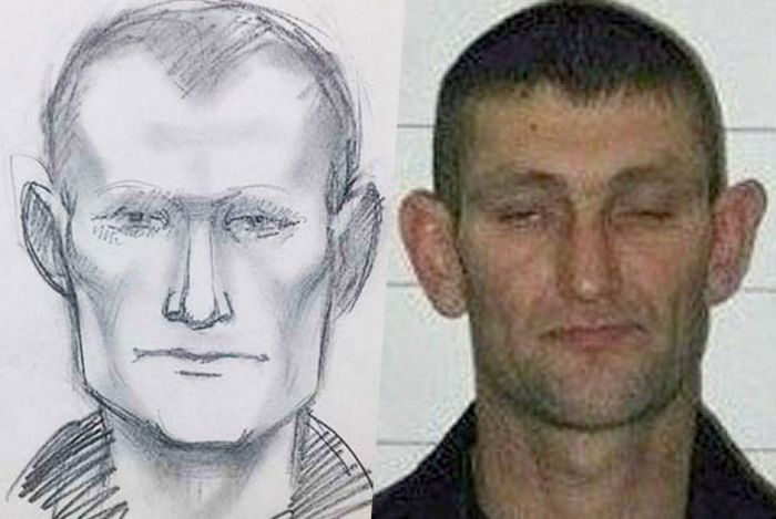 Sketches and real photos of criminals - Criminals, Identikit, Photo, Longpost