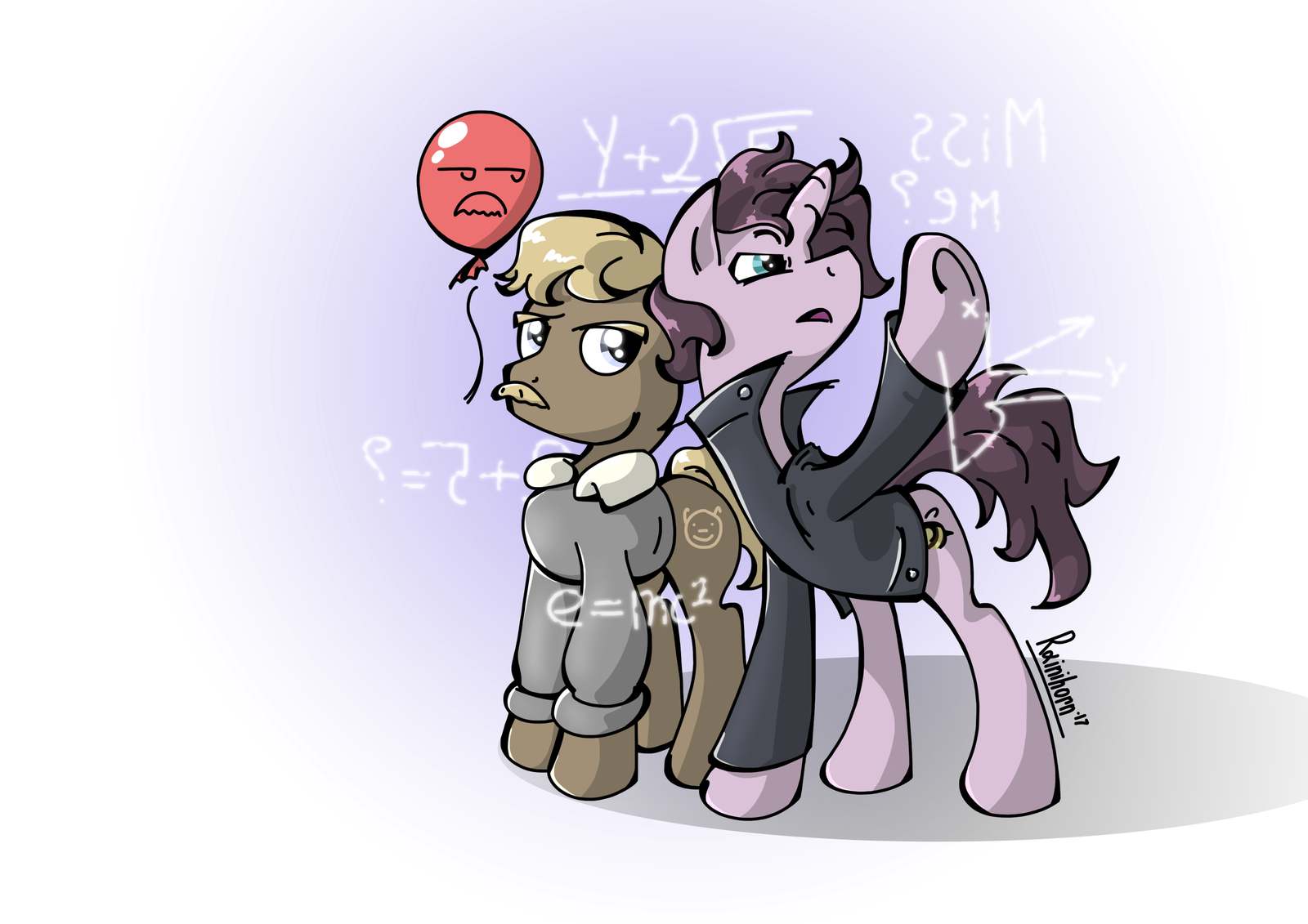 Sherlock and John - Rainihorn, My little pony, Sherlock Holmes, , Ponification