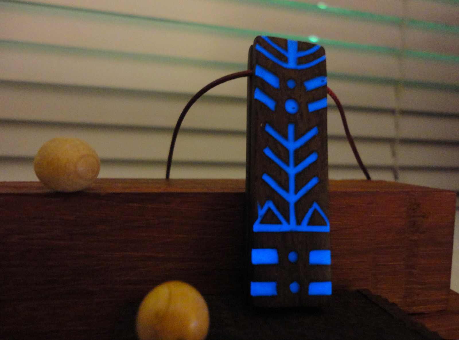 northern amulets - My, North, Glowing Amulets, Indigo, Totem, Needlework, Wood carving, Phosphor, Handmade, Longpost, Amulet