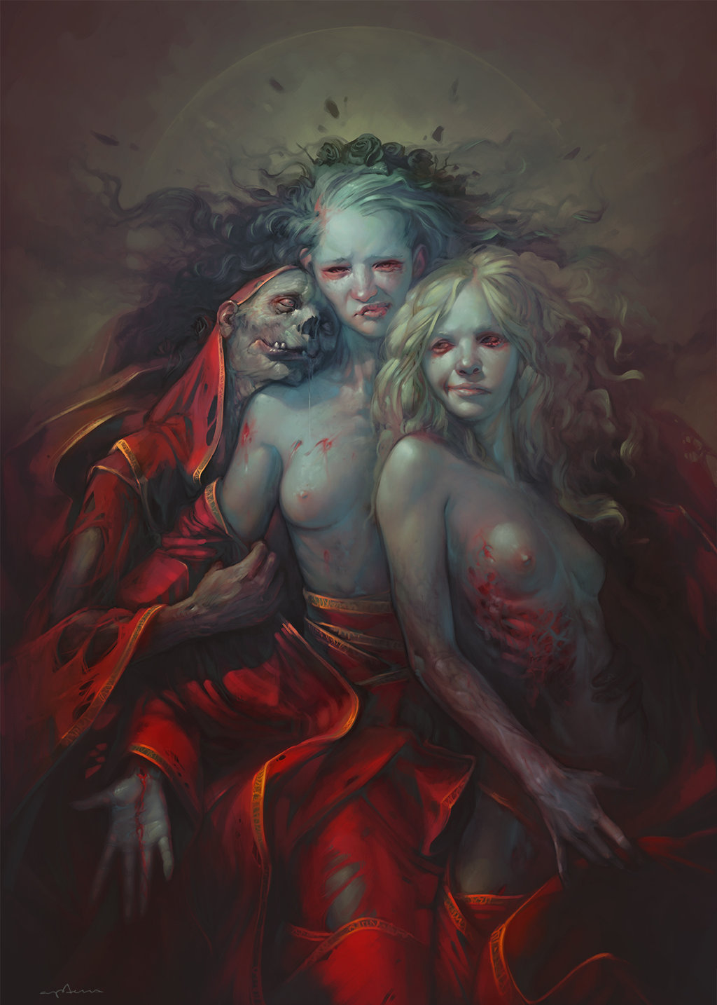 Some undead people - NSFW, Арт, Зомби, Гуль, Undead, Apterus