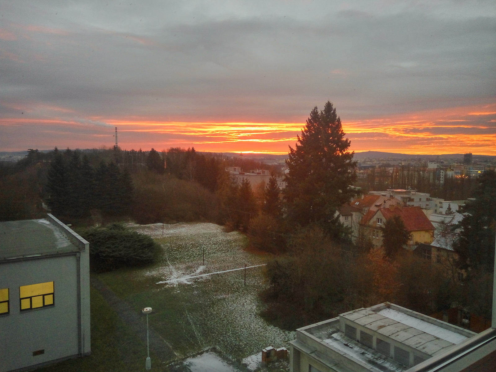 Dawns from the dorm window - My, dawn, Sunrises and sunsets, Morning