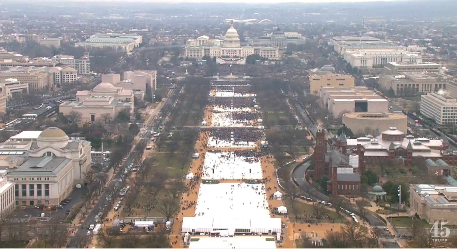 Obama '09 vs Trump '17 - Inauguration, Donald Trump, Barack Obama, USA