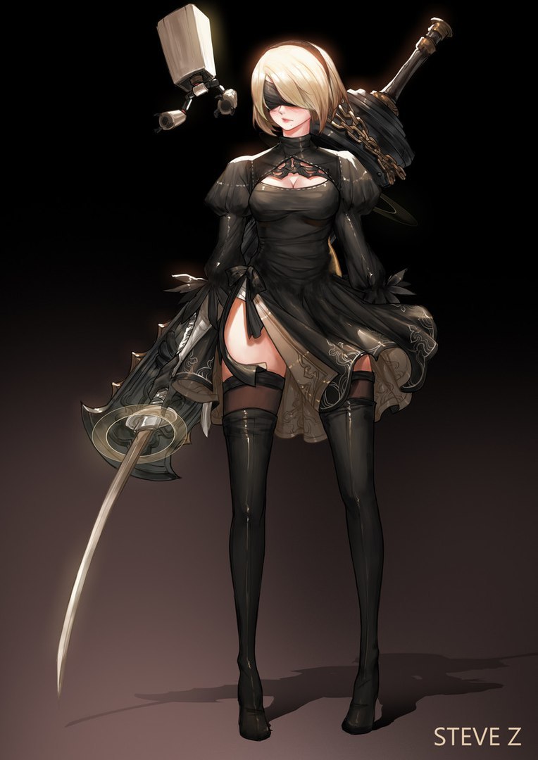 Nier - NIER Automata, Not anime, Anime art