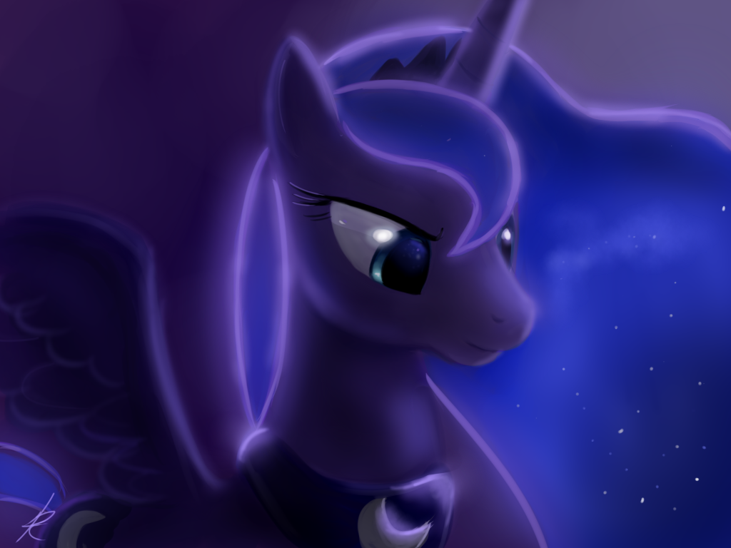 Луна - принцесса ночи - Princess Luna, My Little Pony, Princess of the Night, Raikohillust, PonyArt