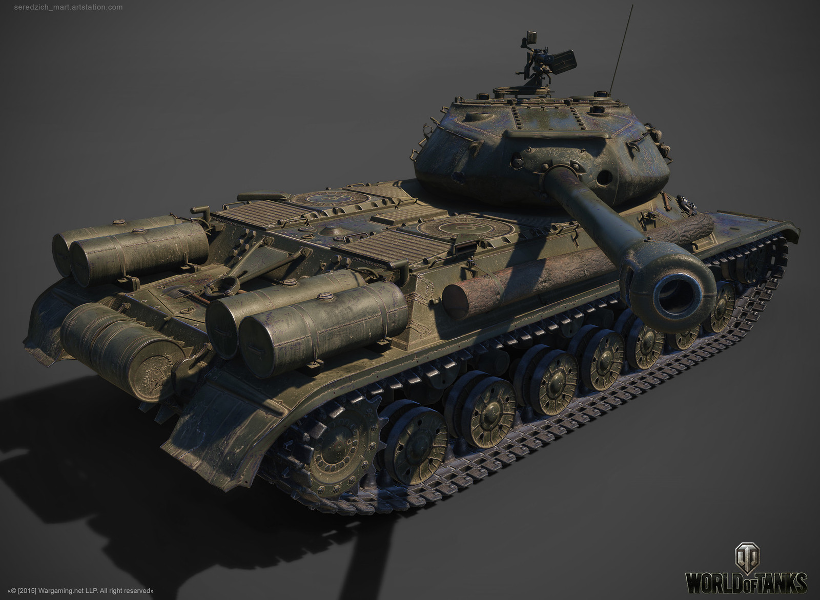 Tanks, 3D, Bloody VG. - Art, Artstation, , Tanks, World of tanks, , , IS-4, Longpost