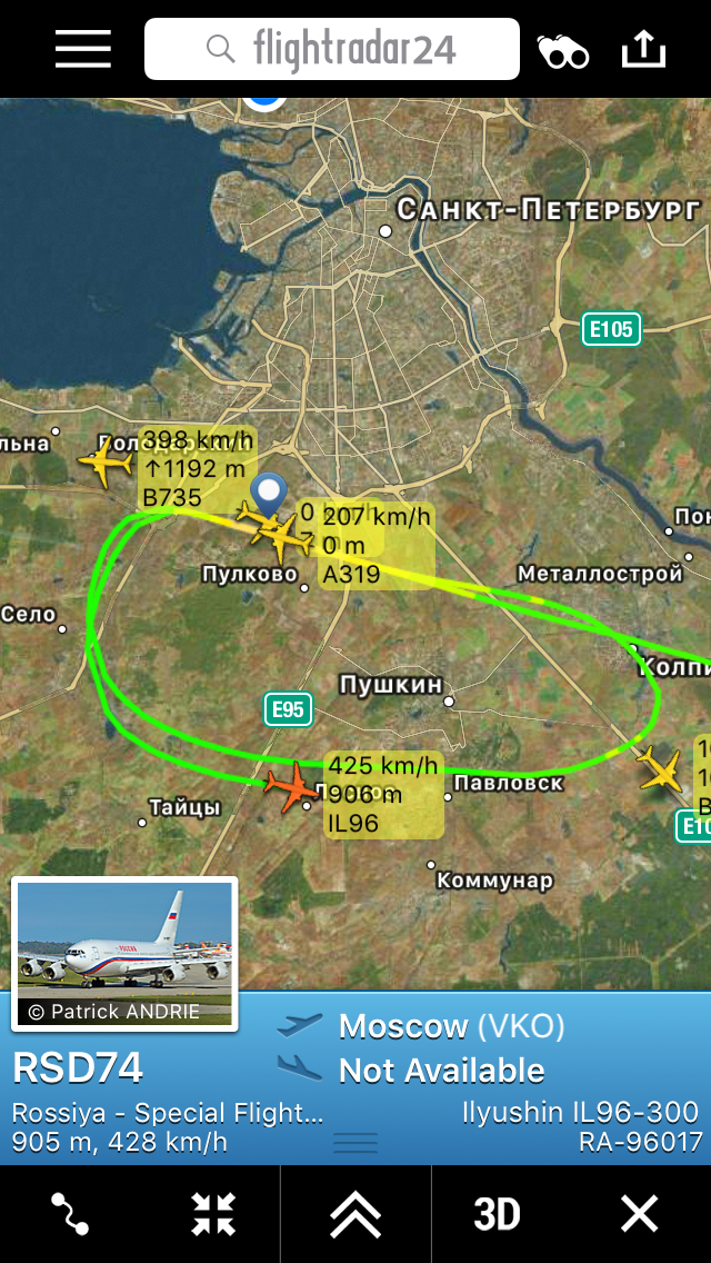 Flightradar24, special squad training - My, Aviation, Special squad, IL96, Longpost