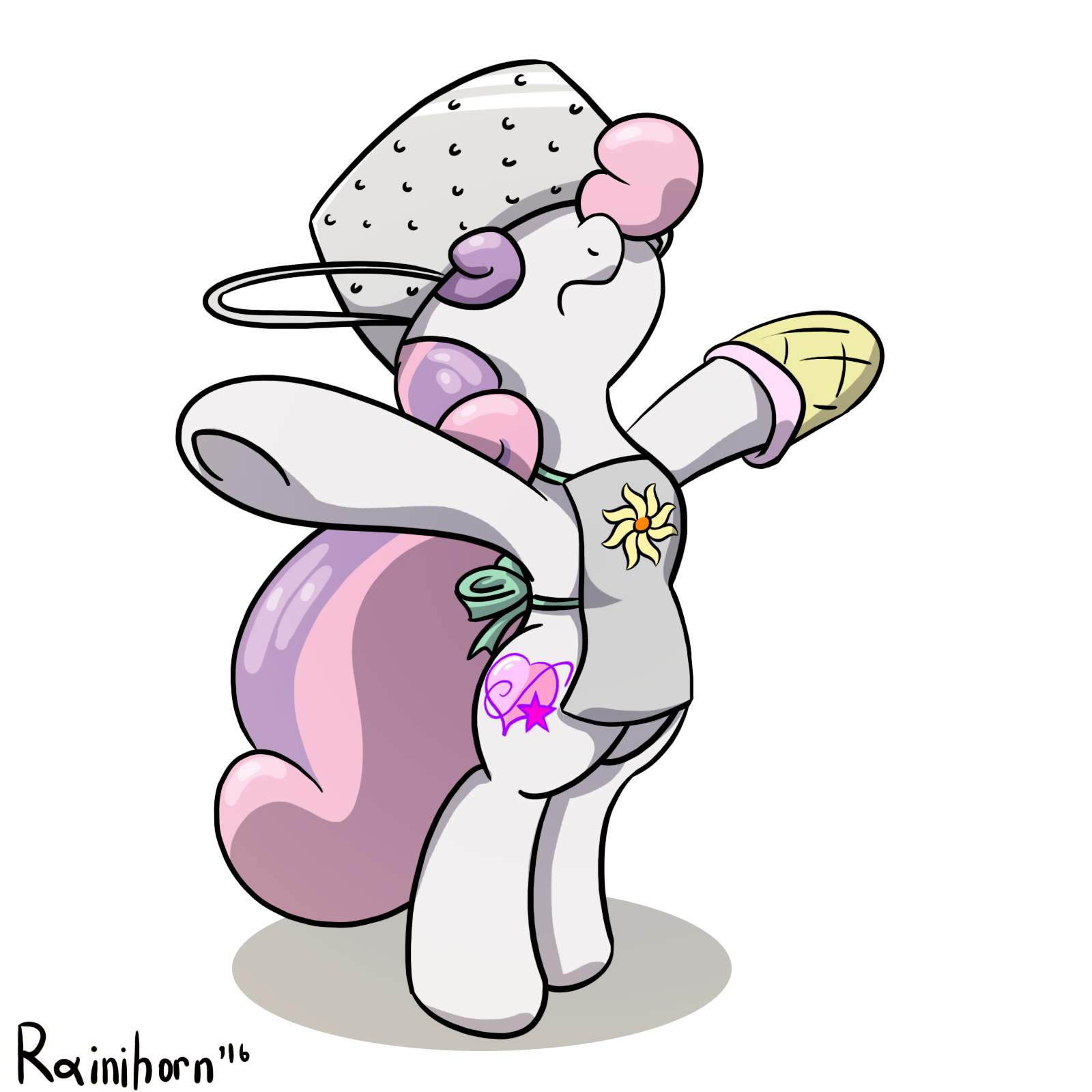 Would you like to praise the sun a little? - Rainihorn, My little pony, Sweetie belle, Praise the sun