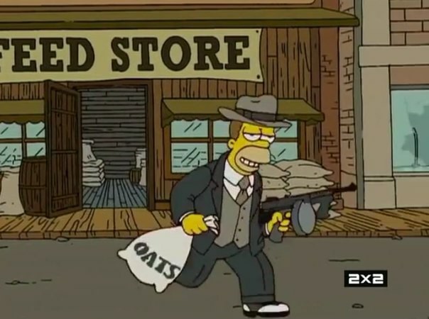 Homeric robbery. - Homer Simpson, The Simpsons, Screenshot, Storyboard, Humor, Longpost