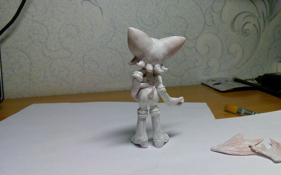 Treasure Huntress - My, Polymer clay, With your own hands, Rouge the bat, , Sonic the hedgehog, Longpost