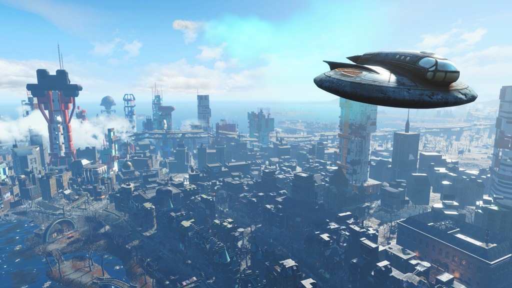 A few seconds before the crash - Fallout, Fallout 4, Games, Screenshot, UFO, Aliens