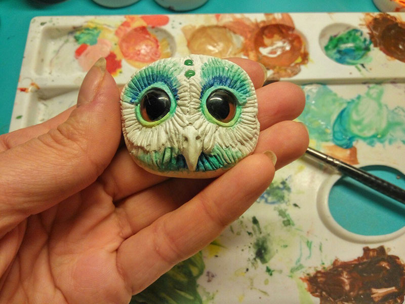 The birth process of an acid owl) - My, Owl, , Handmade, Master Class, With your own hands, Needlework, Shotaowl, Longpost