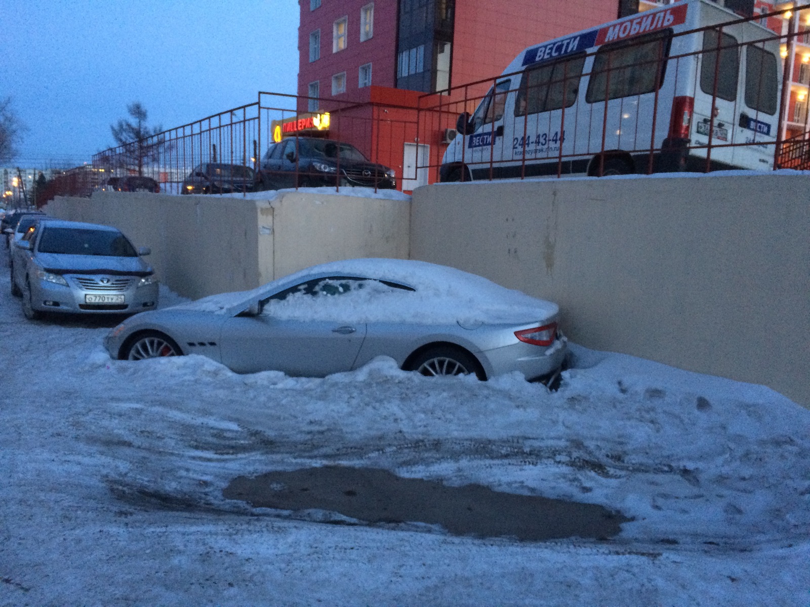 Приключения итальянца в Красноярске - Моё, Красноярск, Maserati