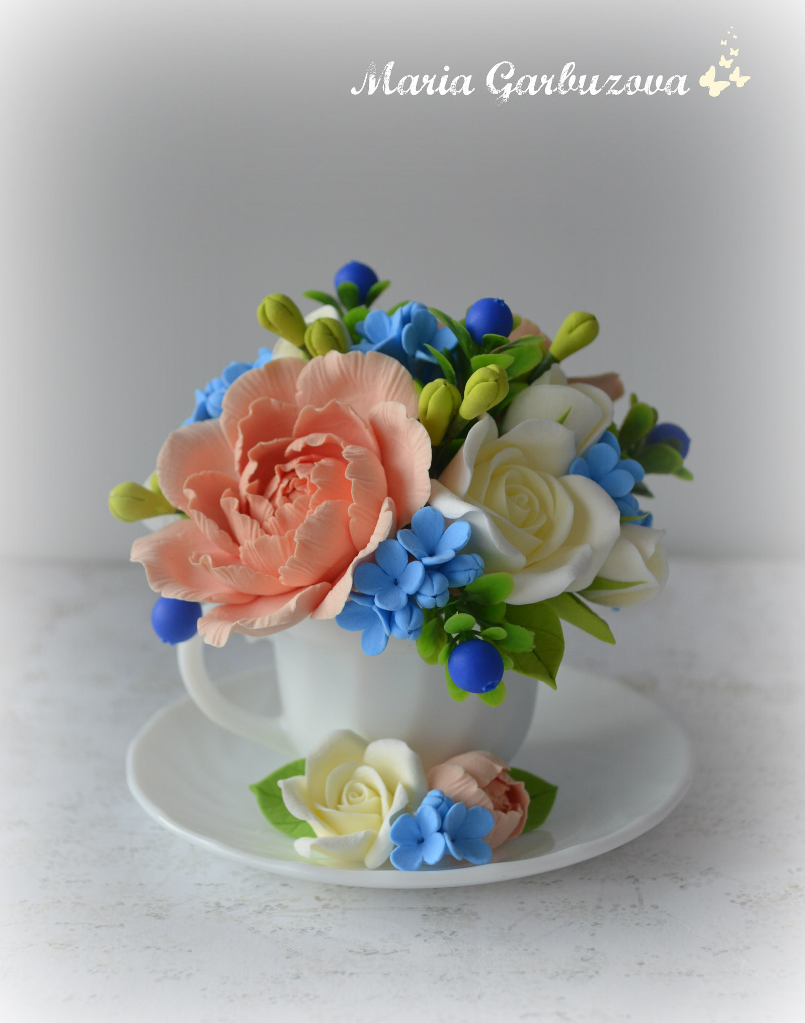 Who will not have problems with gifts by March 8, that's me :) - My, Handmade, Polymer clay flowers, With your own hands, Polymer floristry, Лепка, Longpost