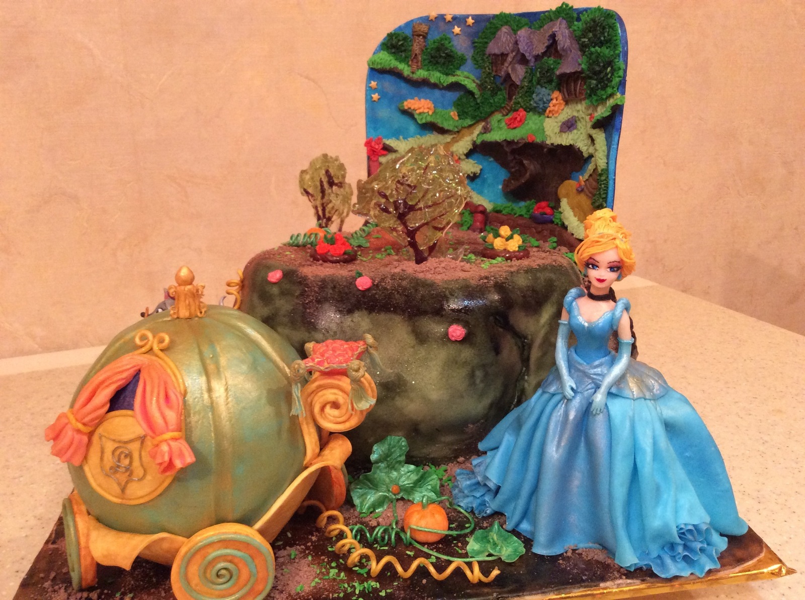 This is my Cinderella cake. - My, Cake, Cinderella, Story, Food, Children, Holidays, Yummy, Cooking, Longpost