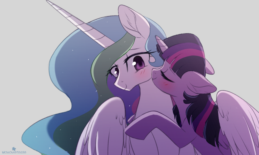 Twi's girlfriend - My little pony, Princess celestia, Twilight sparkle, , Shipping, 