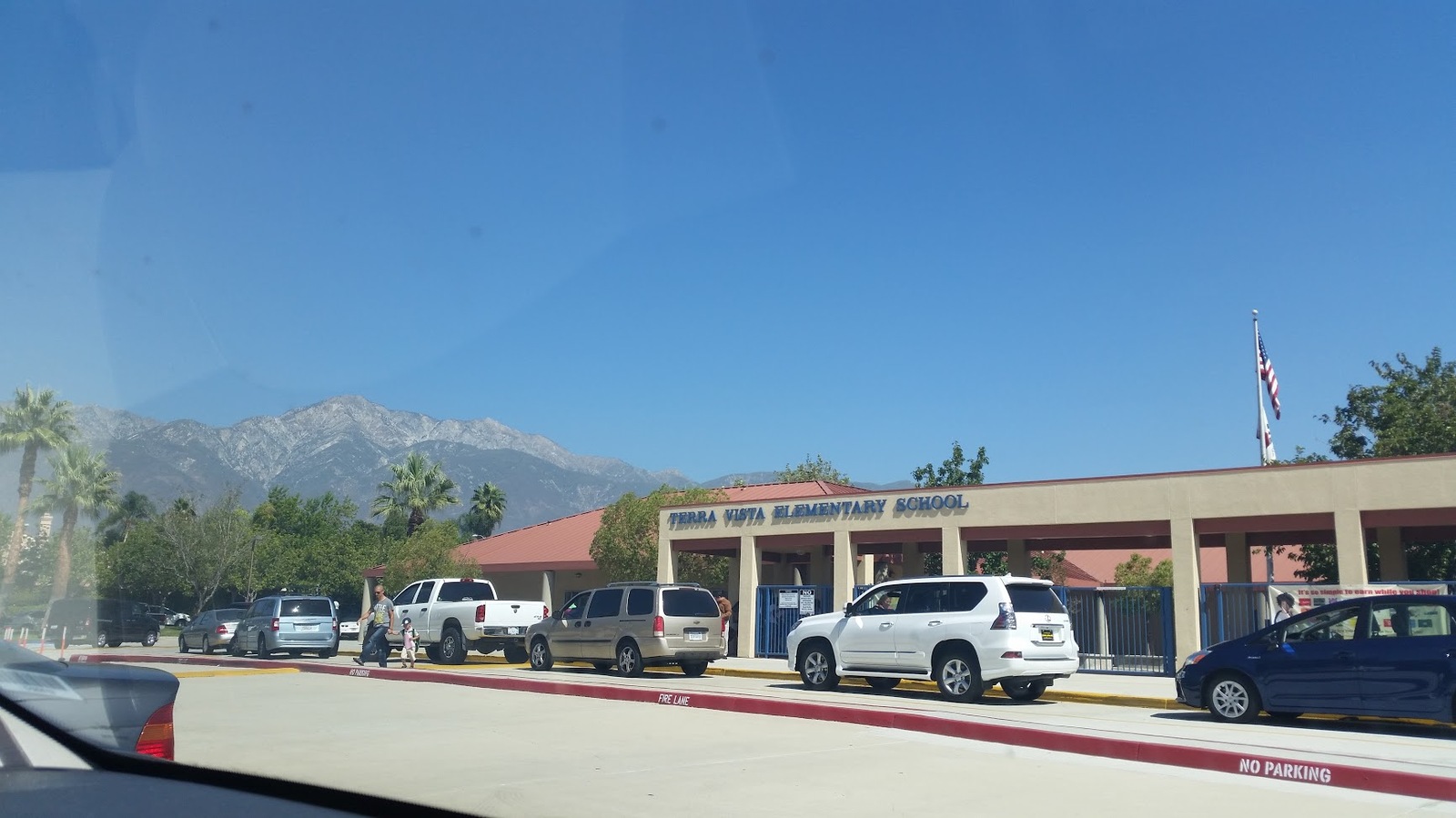 Organization of movement at school - My, USA, Building, Town, School, Road, Traffic jams