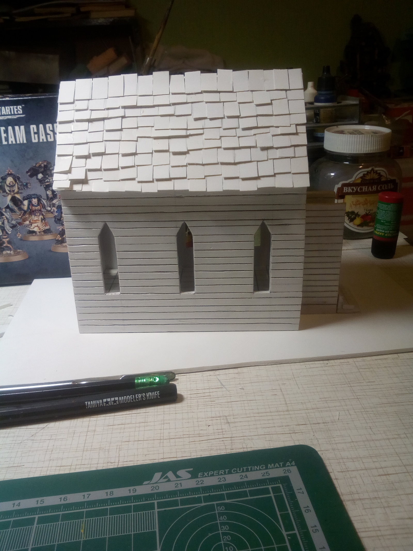 Makeshift church for wargame Malifaux - My, Wargame, Malifaux, , Handmade, Church, Longpost