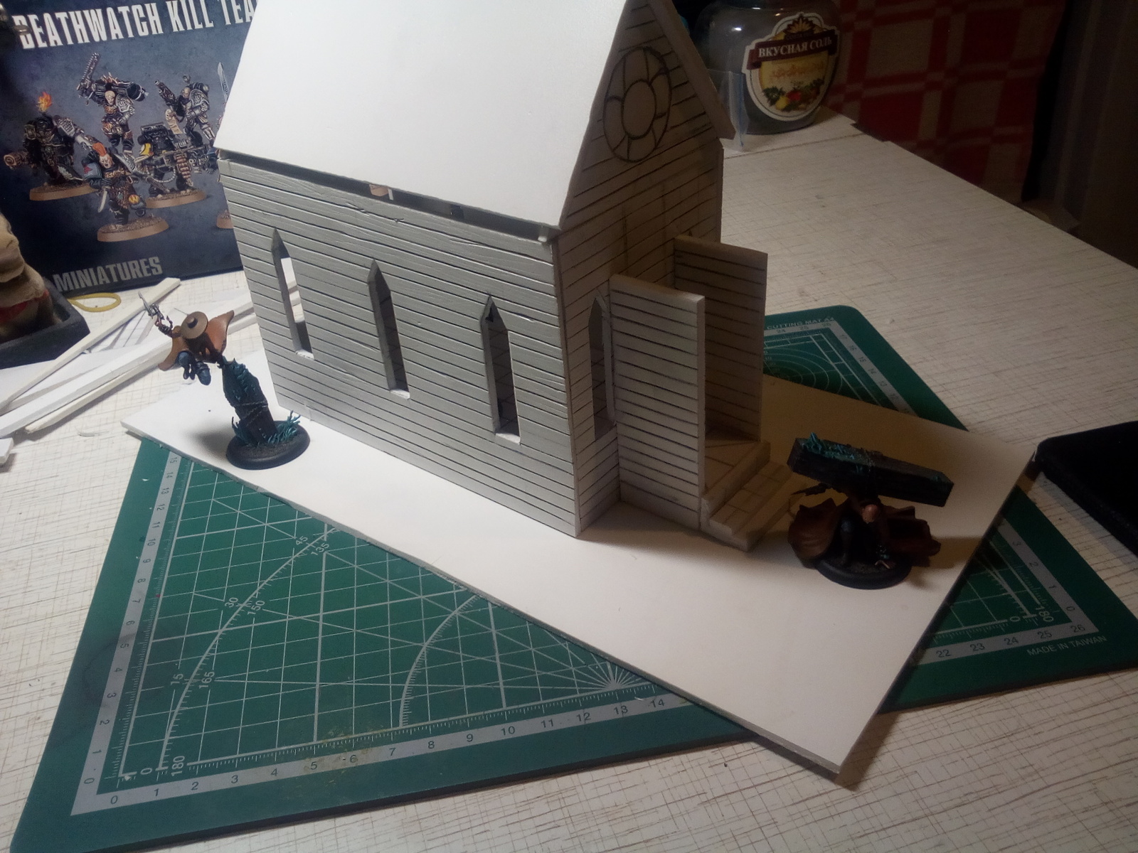 Makeshift church for wargame Malifaux - My, Wargame, Malifaux, , Handmade, Church, Longpost