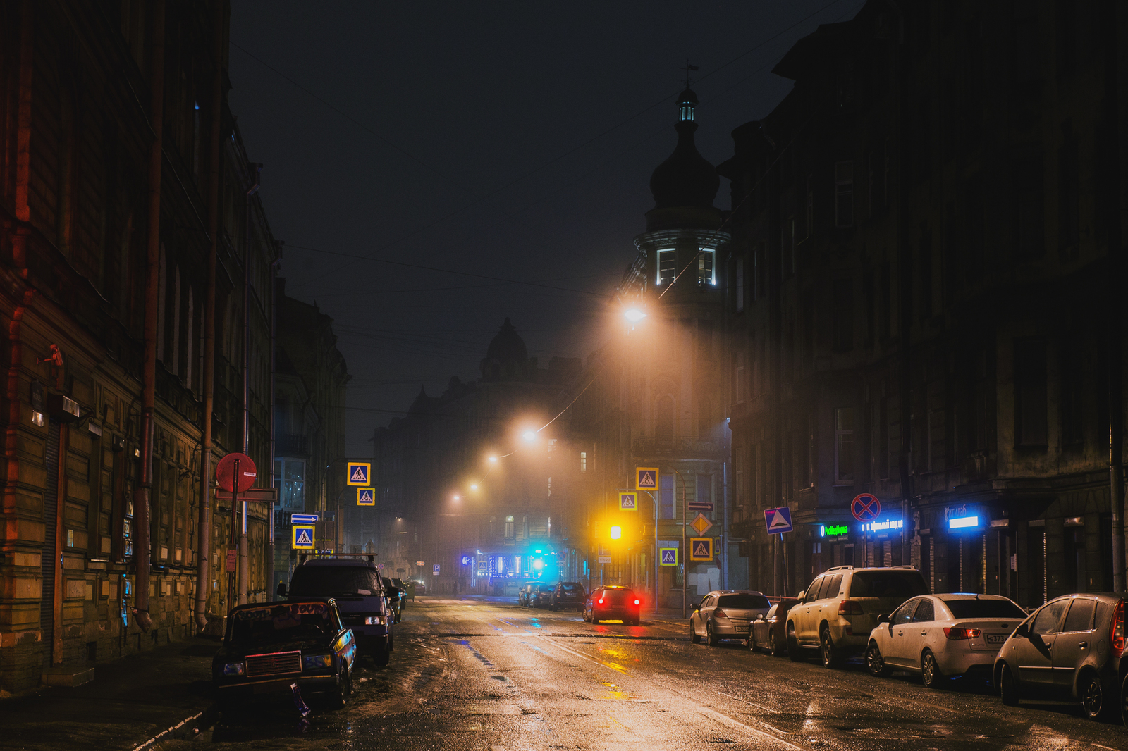 It was foggy in Petersburg today - My, My, , Saint Petersburg, Fog, The photo, The street, Weather, 