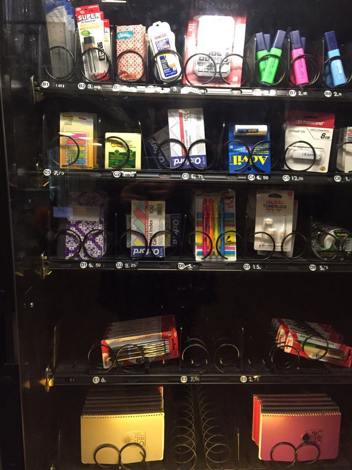 Stationery vending machine - My, Machine, Stationery, Library