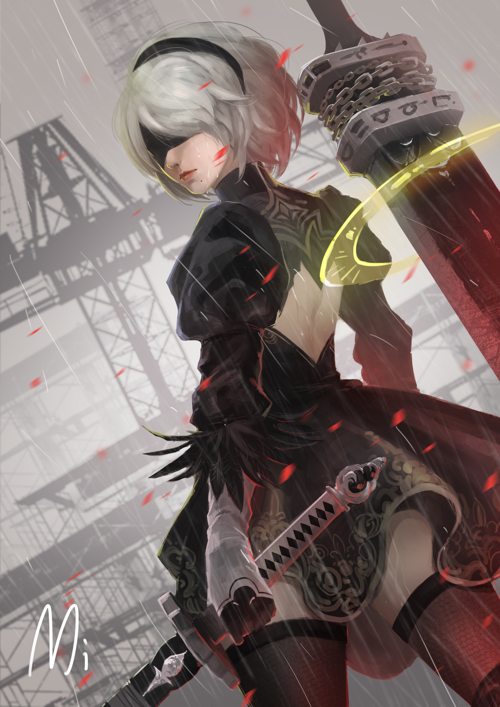 Nier: Automata - Yorha unit No 2 type B, Anime, Not anime, NIER Automata