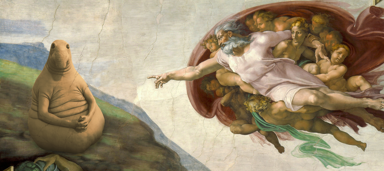 Creation of waiting - My, Zhdun, Creation of Adam, Michelangelo