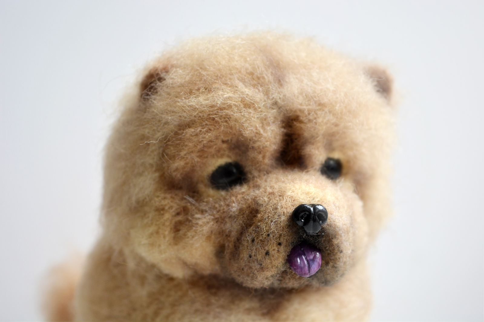 Wool french bulldog puppy - My, Wool, Felt, Wallow, , Corgi, Bulldog, Chow Chow, Toys, Longpost