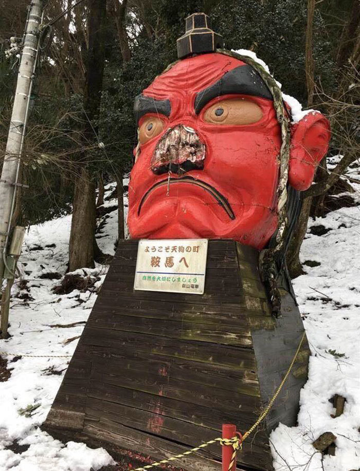 How Japanese Tengu Helped - Tengu, Snow, Japan, Longpost