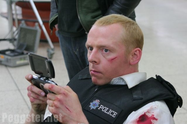 Behind the scenes of the film Sort of tough cops - Movies, Behind the scenes, Kind of cool leggings, Simon Pegg, Nick Frost, Edgar Wright, Longpost