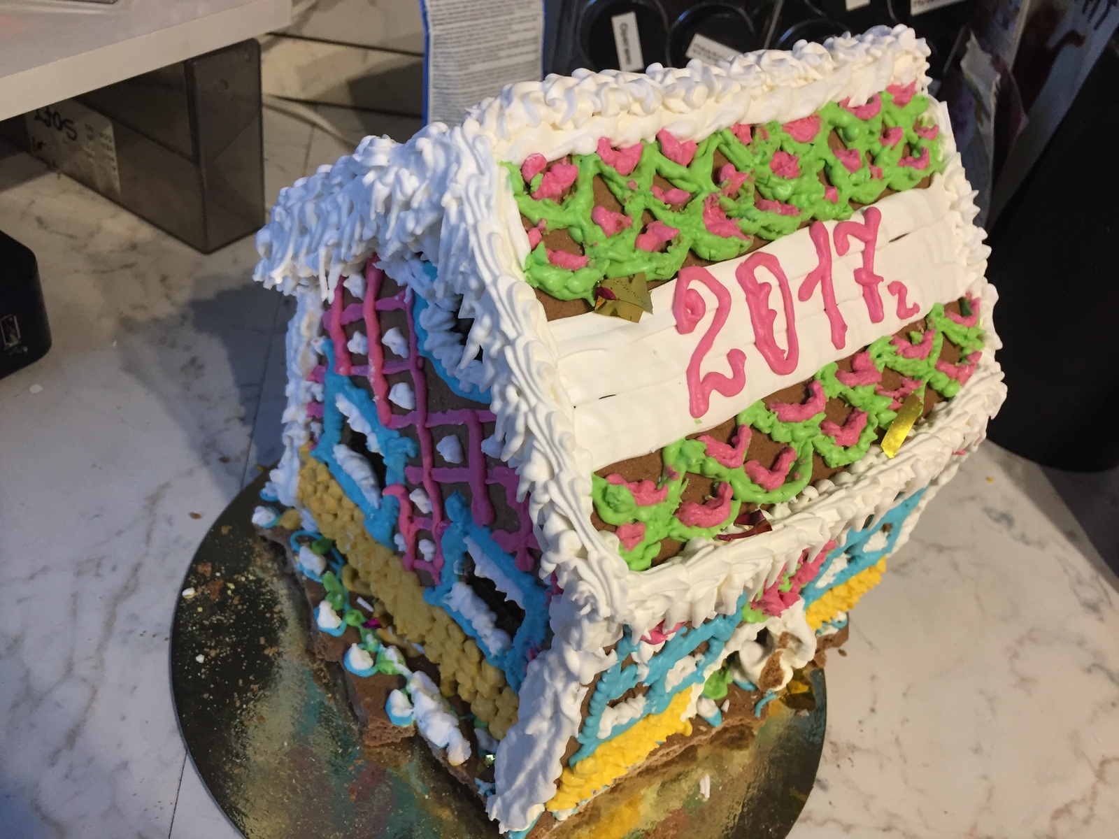 Life hack: what to do with stone gingerbread houses? - My, Food, Life hack, Recipe, New Year, Cooking, My, Cookies