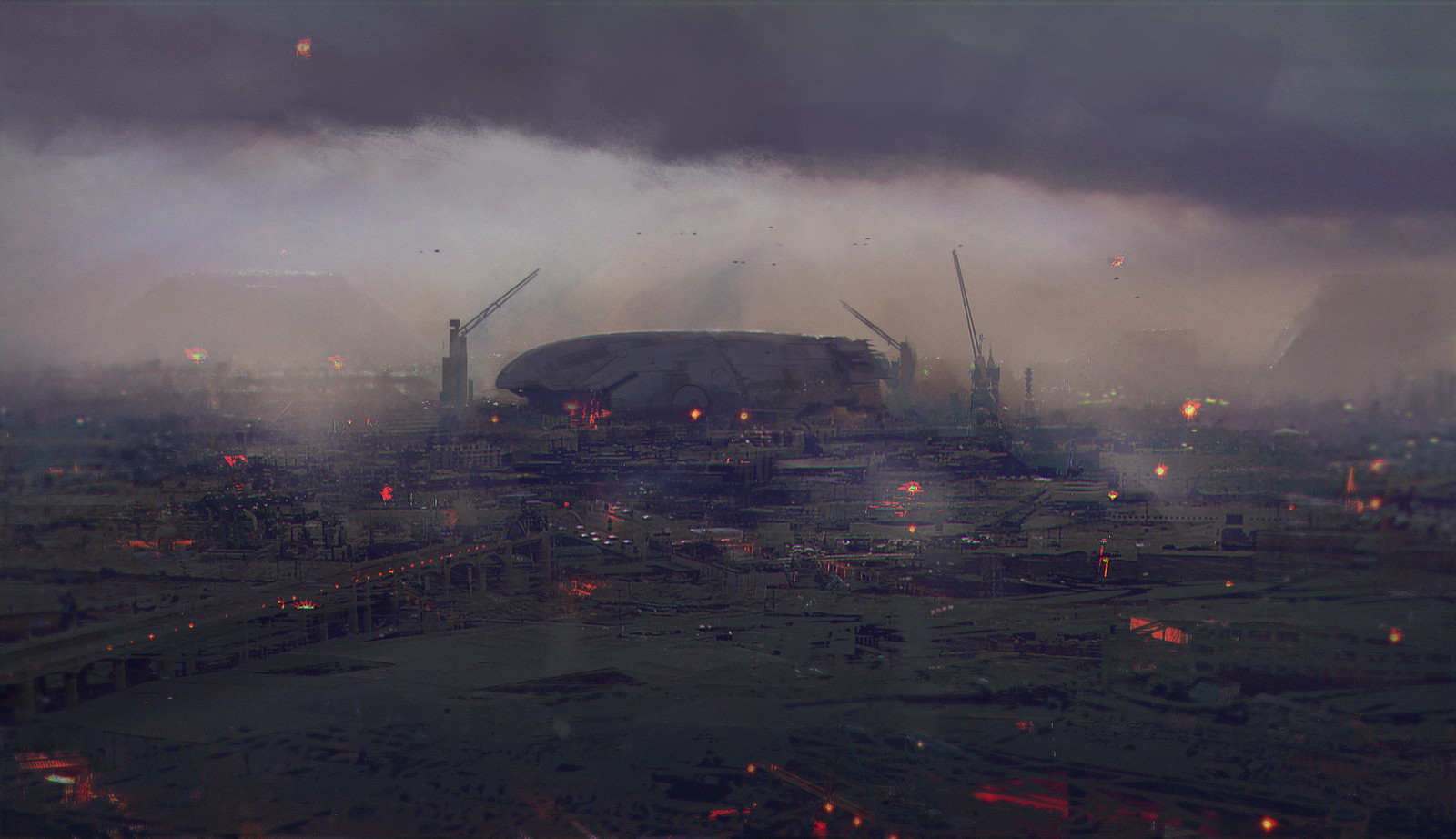 Industrial landscape - Art, , Science fiction