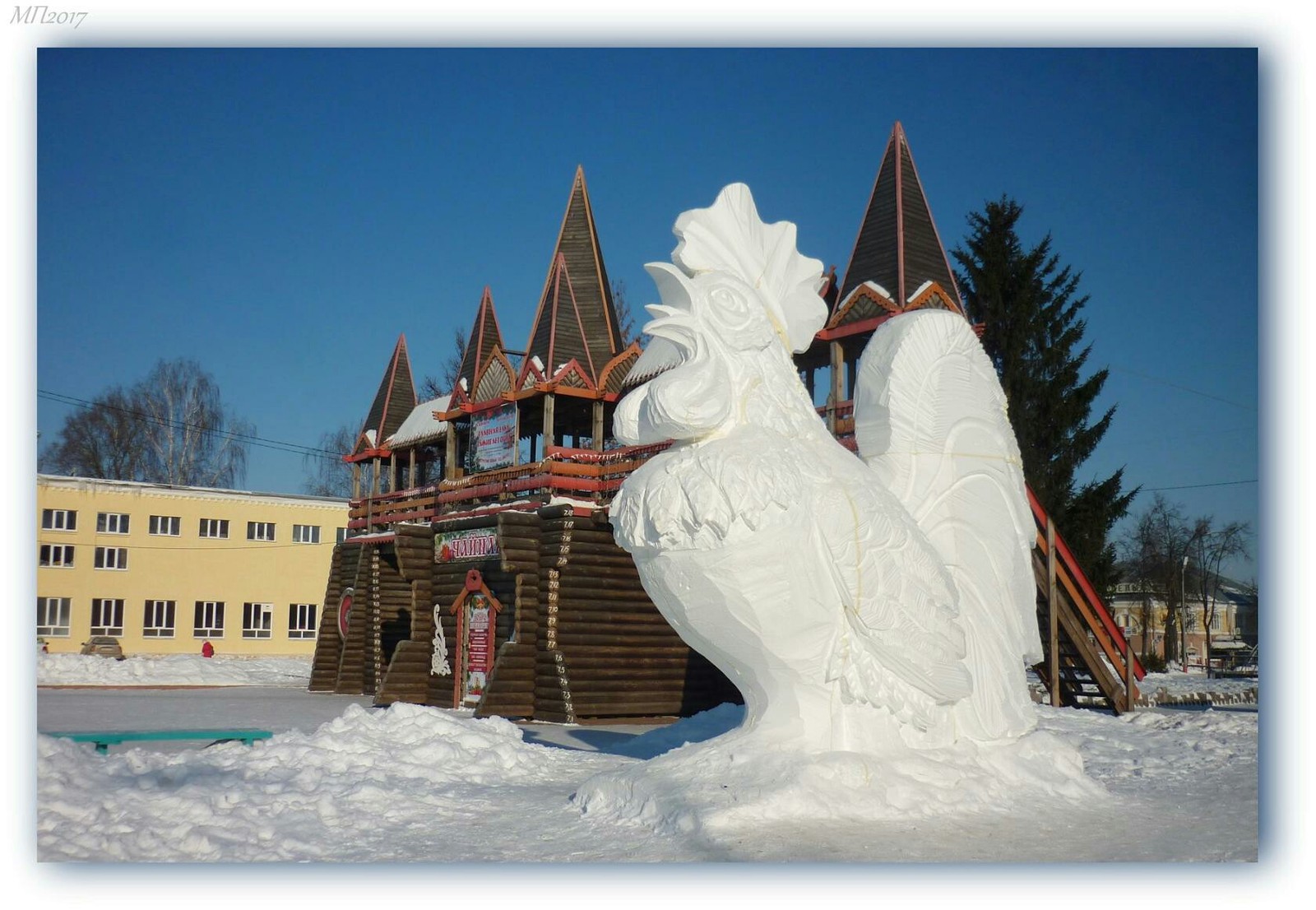 Rooster - snowman, Rooster, Murom