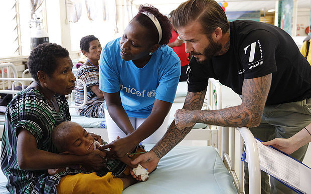 David Beckham: To make the children proud of me - David Beckham, Charity, UNICEF, Children, Longpost