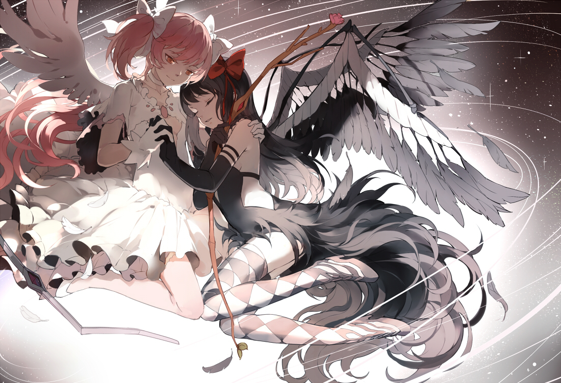 Art by Nine. [pixiv] - Anime Art, Pixiv, Арт, Puella magi madoka, Mahou Shoujo Madoka Magica, Длиннопост