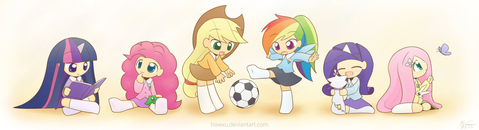 My Little Kindergarten - My little pony, Mane 6, , Humanization