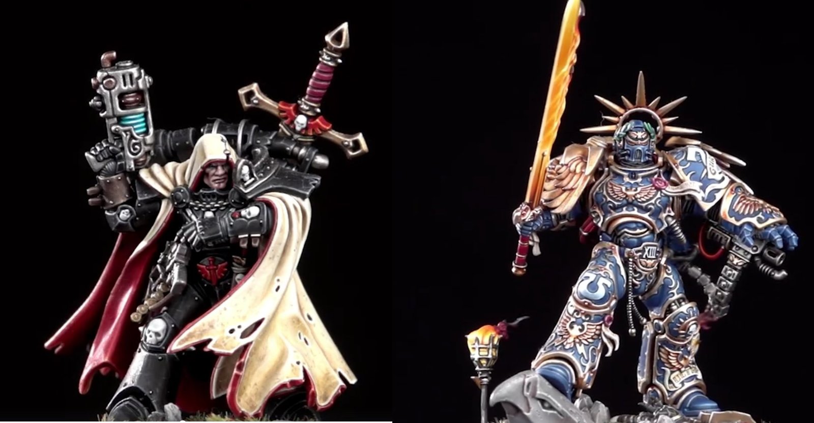 Miniatures of Cypher and Guilliman - Warhammer 40k, Primarchs, Cypher