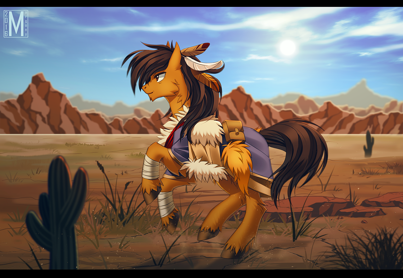 And this OSka is running somewhere. - My little pony, Original character