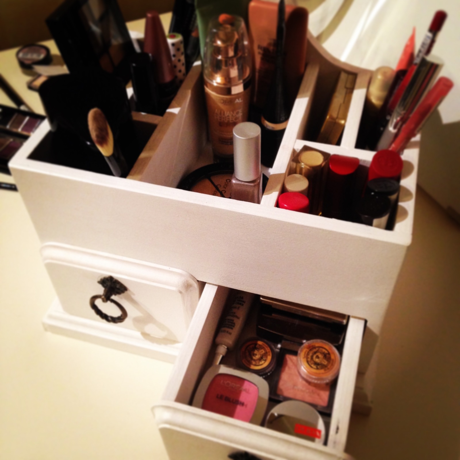 Cosmetic storage box - My, Accessories, Cosmetics, Woodworking, Longpost