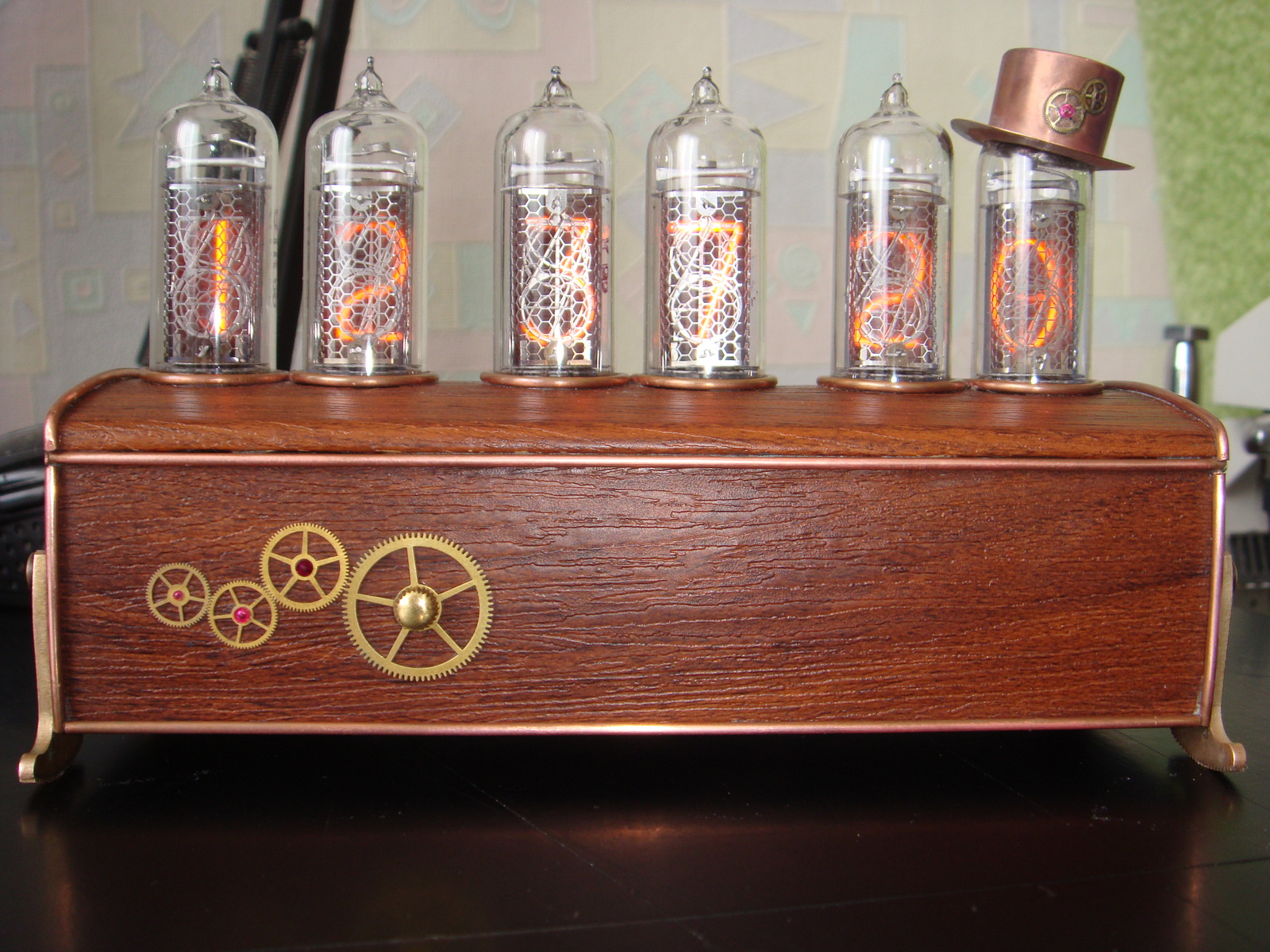 Часики Nixie - Моё, Стимпанк, Часы, Своими руками, Nixie clock, Длиннопост