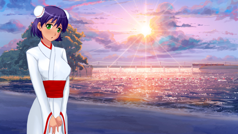 He met a girl of foreign blood, falling in love with fate in spite of ... - Lena, Visual novel, Endless summer, Camp owlet