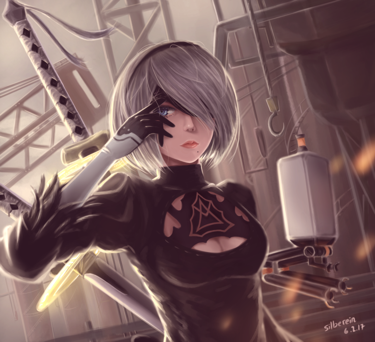 2B [NieR: Automata] - Yorha unit No 2 type B, Anime art, Not anime, NIER Automata