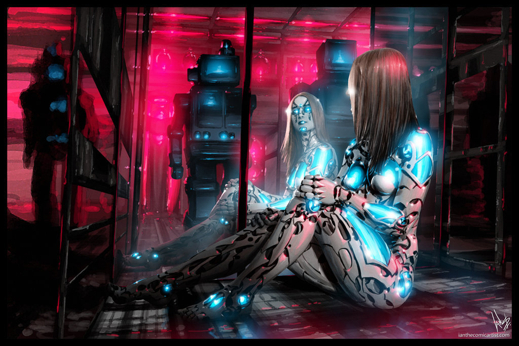 Robot-girl - Science fiction, Art, cyber girl, , 