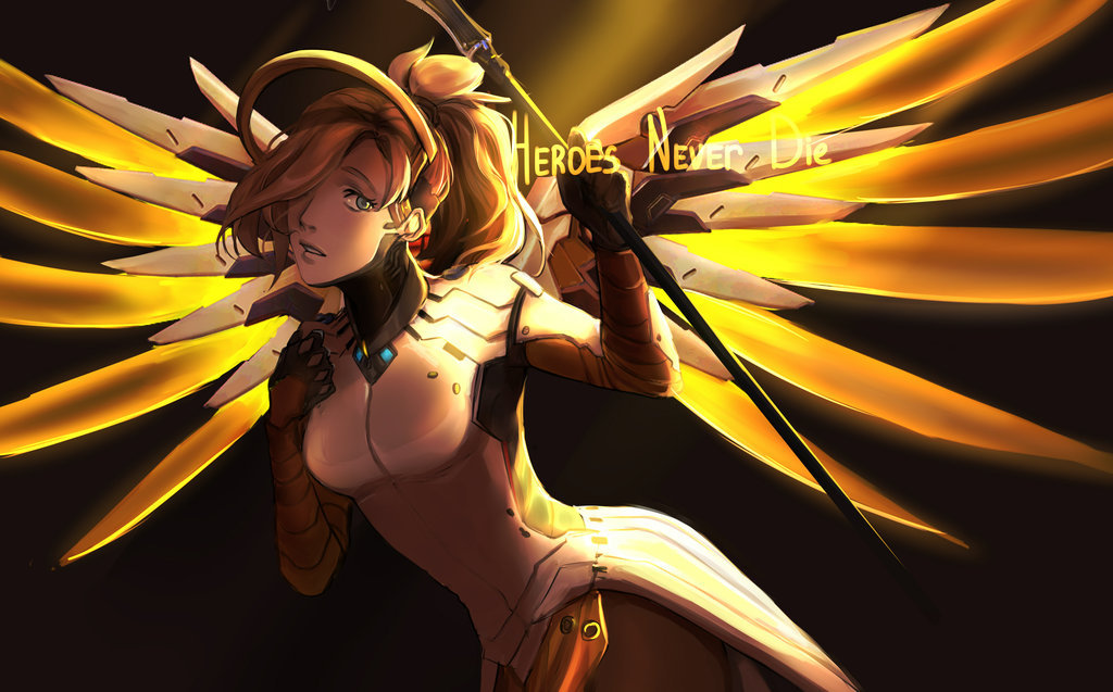 Heroes never die... for a price - Overwatch, Mercy, Art