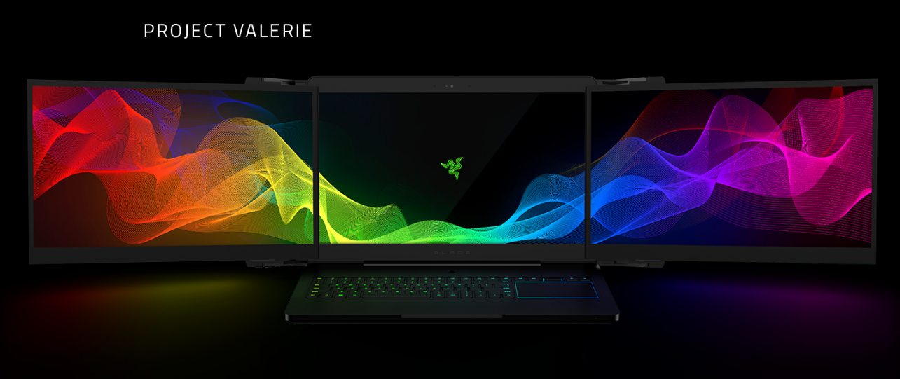 Gaming laptop with three displays (razer) - Notebook, Play