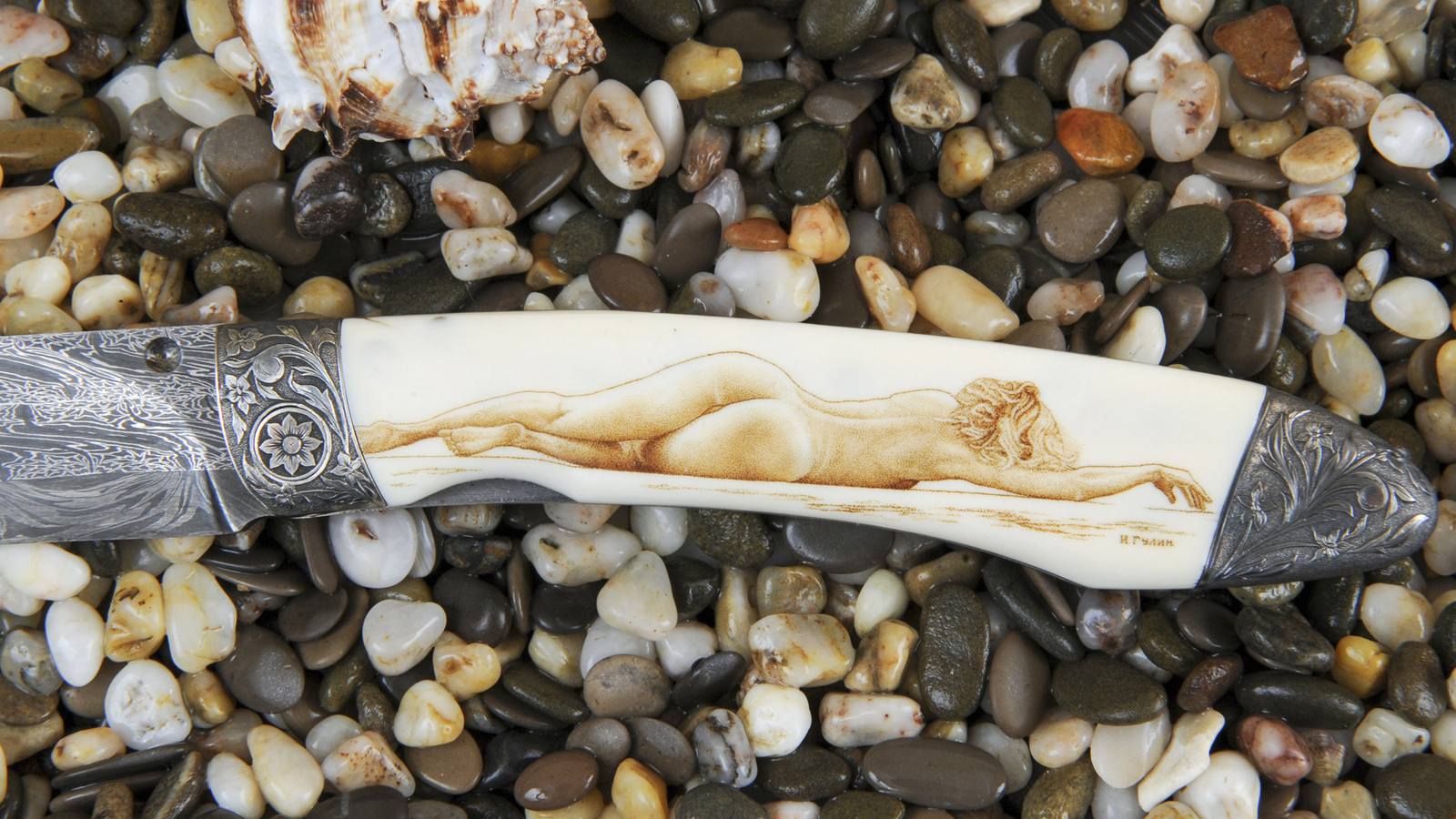 Knives from the series Knives for beach hunting. Scrimshaw - NSFW, Screamer, Knife, Erotic, Art, Weapon, Scrimshaw, Video, Longpost