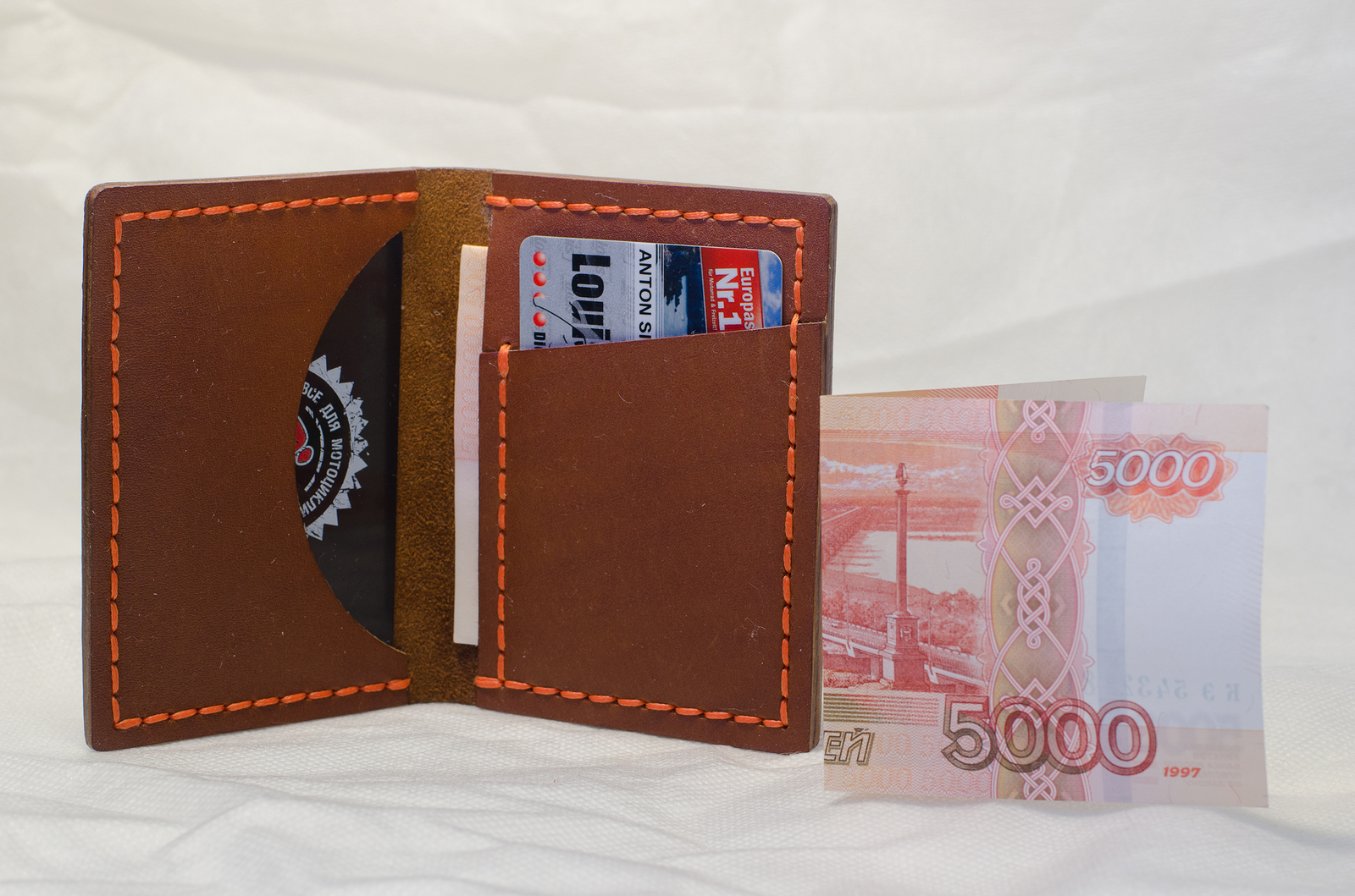 Cardholder+, my leather item #1 - My, Leather, Cardholder, Longpost, With your own hands, Leather, Leather craft, Leather products